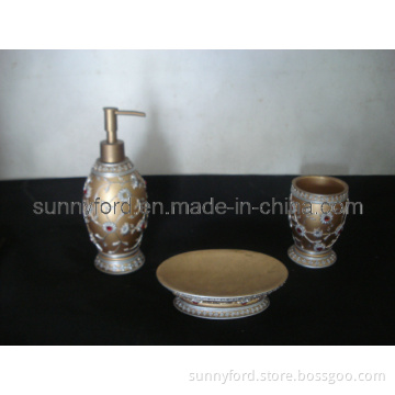 Polyresin Orange Bathroom Accessories